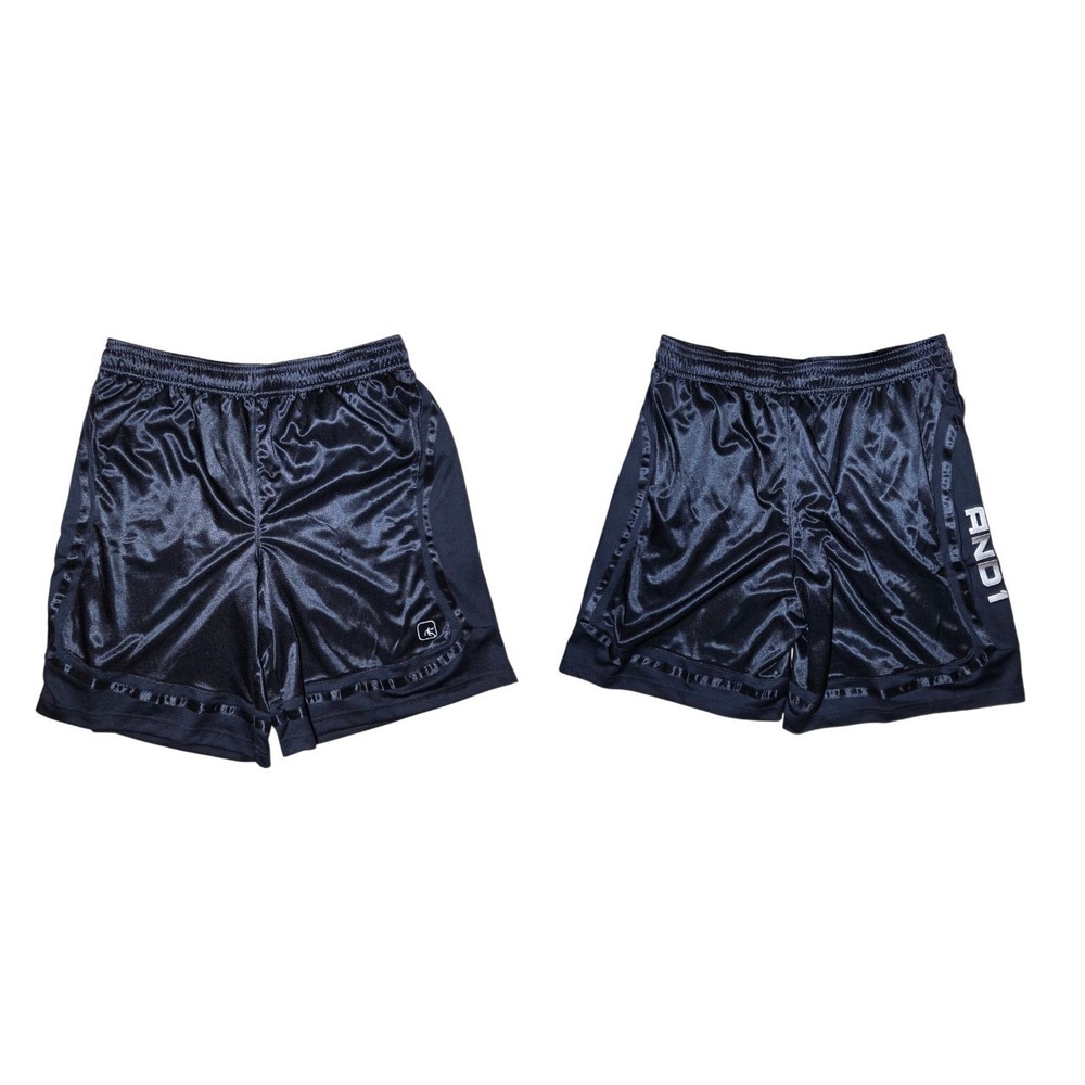 AND1 Black Shiny Basketball Shorts 10" Inseam Logo XL